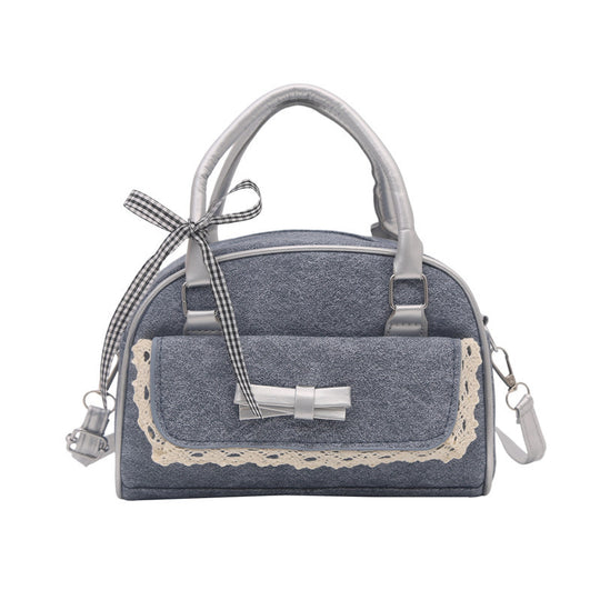 Damen modische Handtasche mit dekorativen Spitzenakzenten Nord Taschen