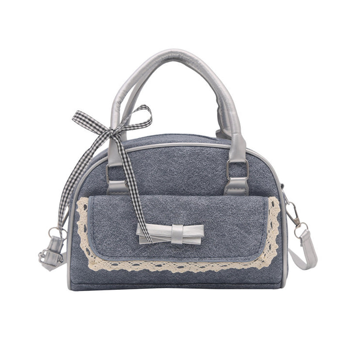 Damen modische Handtasche mit dekorativen Spitzenakzenten Nord Taschen