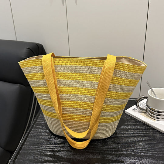 Damen Strandtasche mit vielseitigem Tragekomfort und modernen Streifen Nord Taschen
