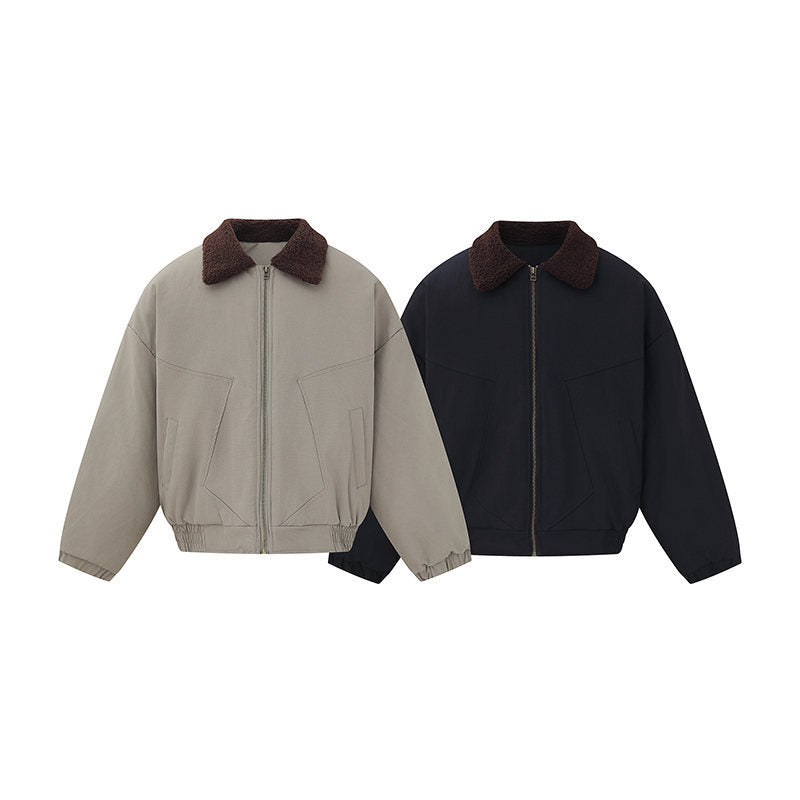 Unisex Kurzblouson-Bomberjacke im Boxy-Cut mit Teddykragen Nord Taschen