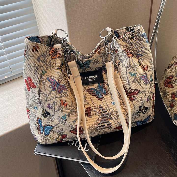 Damen Tragetasche mit floralem Design und strapazierfähiger Baumwolle Nord Taschen