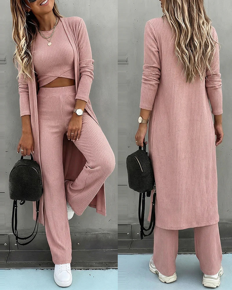 Damen Modischer Cardigan-Set Nord Taschen