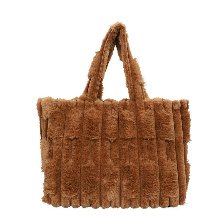 Damen flauschige Shopper Tasche Nord Taschen