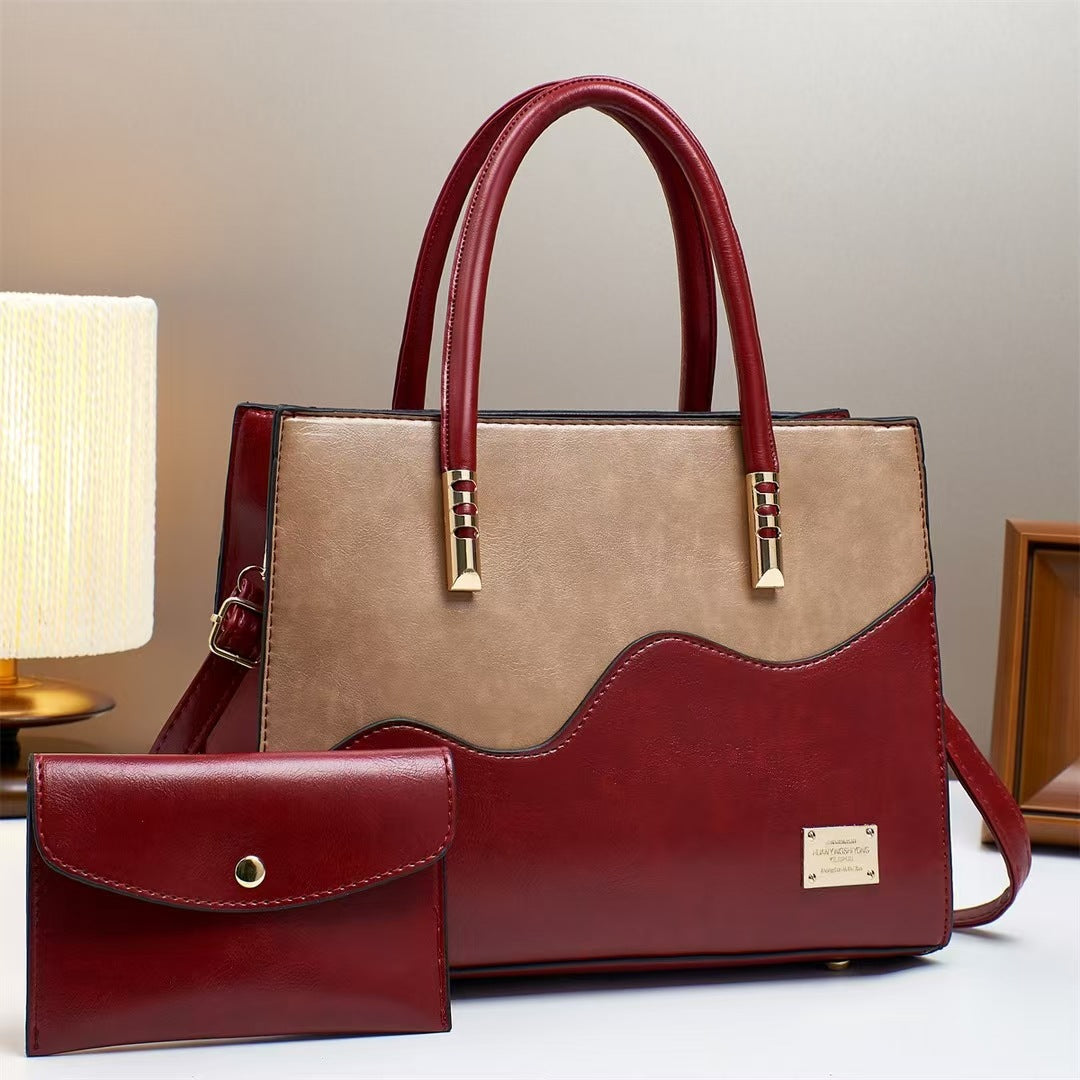 Damen elegante Handtasche mit einzigartigem Wellenmuster Nord Taschen