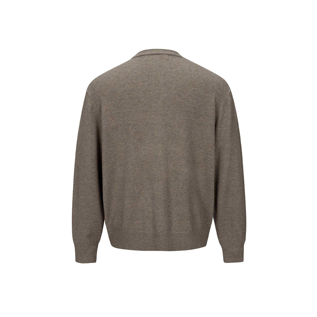 Herren Feinstrick-Cardigan mit Rundhals, durchgehender Knopfleiste und geripptem Saum Nord Taschen