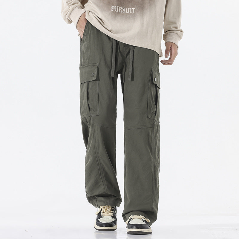 Herren Oversize-Cargohose im Utility-Stil mit Tunnelzugbund und großen Klappentaschen Nord Taschen