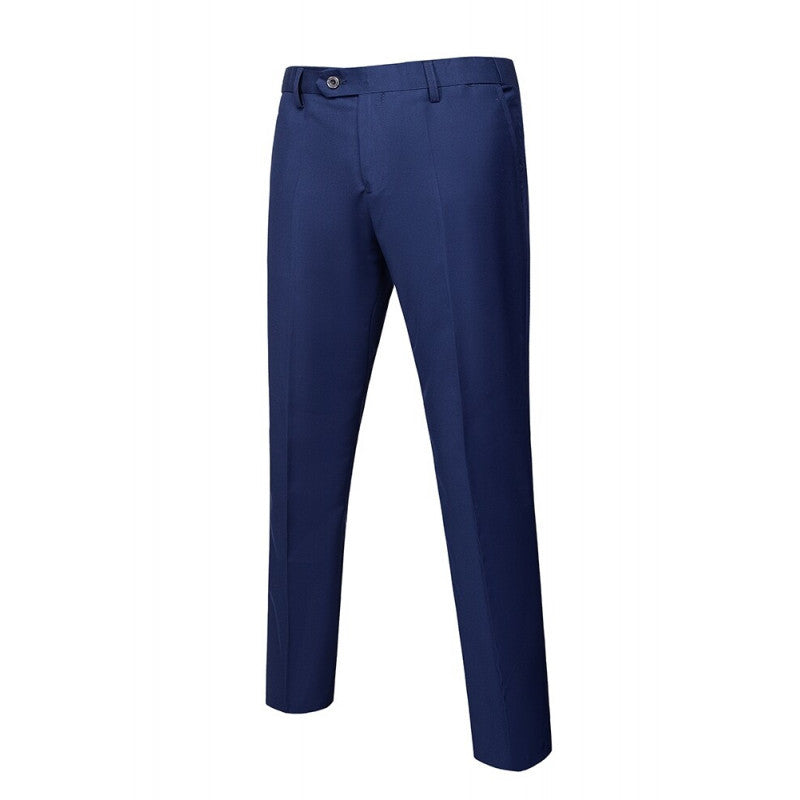 Herren Eleganter taillierter dreiteiliger Anzug mit Weste und leichtem Stretch Nord Taschen