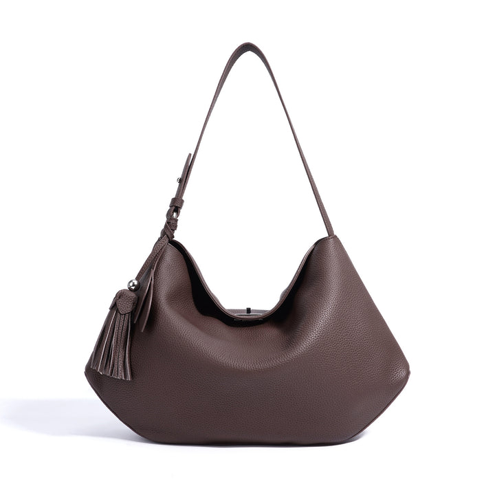 Damen lässige Ledertasche mit asymmetrischem Design Nord Taschen