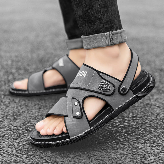 Damen Sportliche Badesandalen mit ergonomischem Klettverschluss und rutschfester Sohle