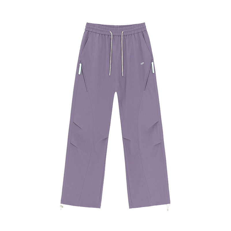 Damen Weite Utility-Trainingshose mit elastischem Bund, Reißverschlusstaschen & verstellbarem Saum Nord Taschen