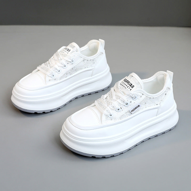Damen modische Plateau Sneakers mit atmungsaktiver Mesh-Oberfläche und komfortabler Dämpfung Nord Taschen