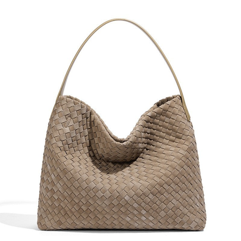Damen Handtasche im modernen Flechtstil mit weichem Griff Nord Taschen