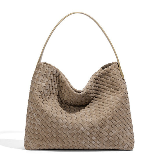 Damen Handtasche im modernen Flechtstil mit weichem Griff Nord Taschen
