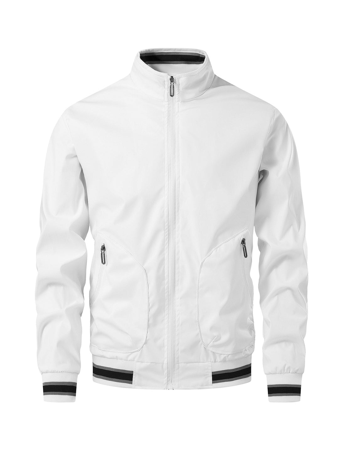 Herren Sportliche Leichte Übergangsjacke mit hohem Kragen Nord Taschen