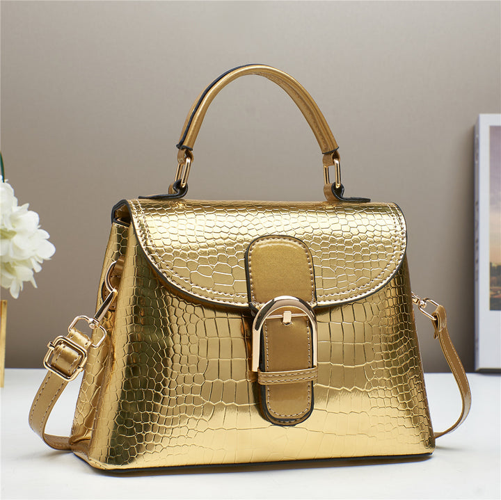 Damen elegante Handtasche mit luxuriösem Kroko-Design Nord Taschen