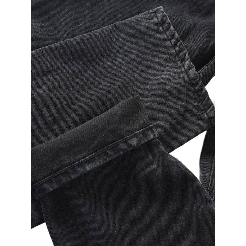 Herren Tapered Relaxed Denim-Jeans mit hoher Bundhöhe und cleaner Used-Optik Nord Taschen
