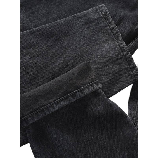 Herren Tapered Relaxed Denim-Jeans mit hoher Bundhöhe und cleaner Used-Optik Nord Taschen