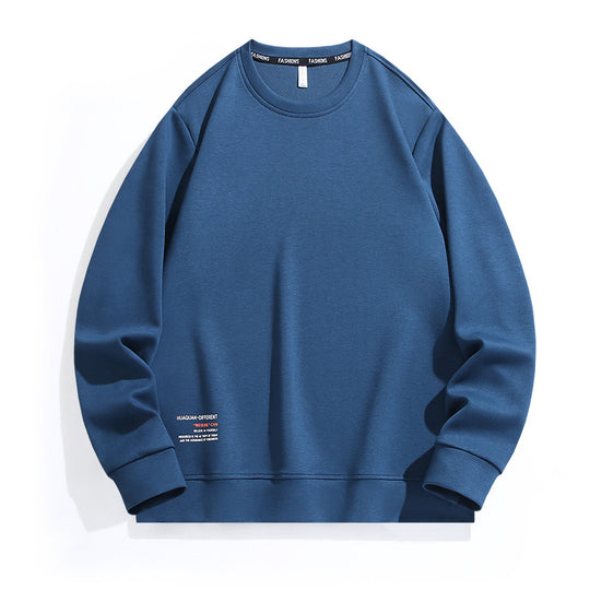 Herren Weit geschnittenes Rundhals-Sweatshirt aus French-Terry mit Saum-Print Nord Taschen