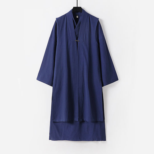 Unisex Langer Oversize-Kimono‑Mantel mit dezentem Knebelverschluss und weiter Silhouette Nord Taschen