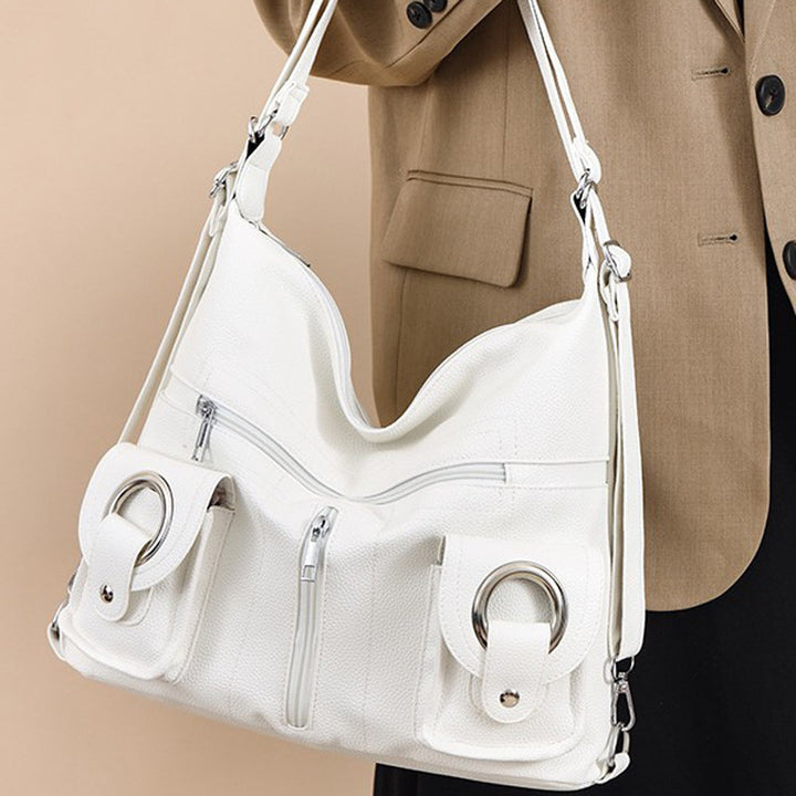 Damen Hobo-Tasche mit praktischen Vorderfächern und eleganter geschwungener Silhouette Nord Taschen