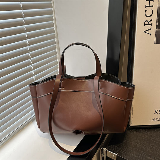 Damen Tragetasche aus hochwertigem Kunstleder mit funktionalen Innenfächern Nord Taschen