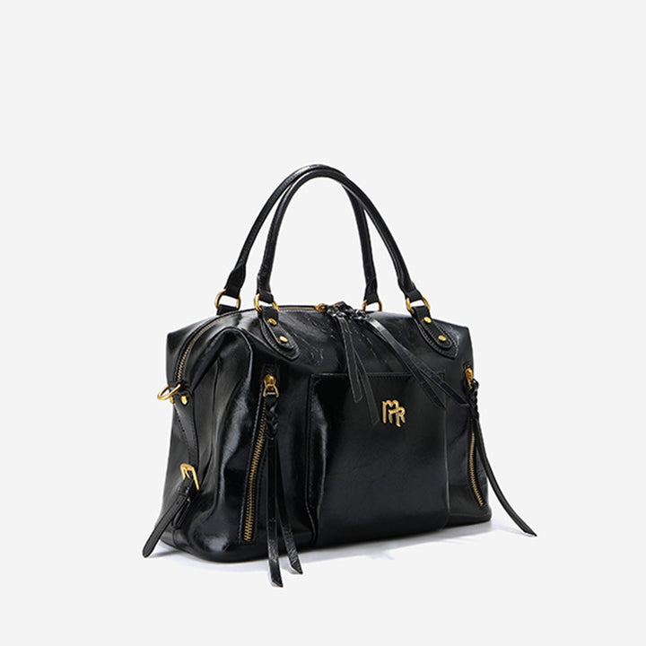 Damen elegante Handtasche mit goldenen Details Nord Taschen