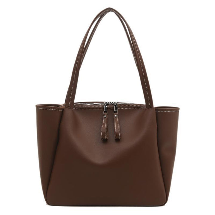 Damen elegante Schultertasche mit praktischem Reißverschluss Nord Taschen