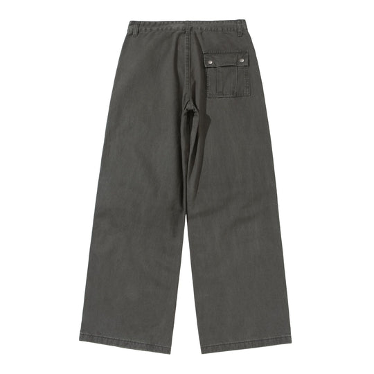 Damen Weite Cropped-Cargohose mit Kniepaneelen und aufgesetzten Taschen Nord Taschen
