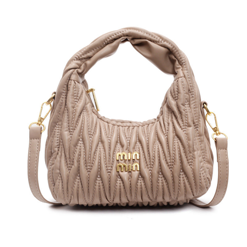Damen Schultertasche mit elegantem Raffung-Design | Nord Taschen