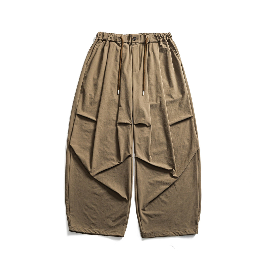 Damen Weite Cropped-Cargo-Culotte mit Tunnelzugbund und Falten-Detail Nord Taschen