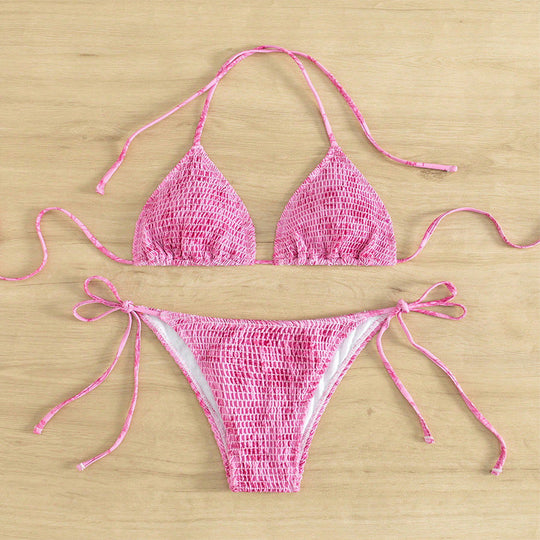 Damen Triangel-Bikini-Set mit floralem Muster und verstellbaren Trägern Nord Taschen