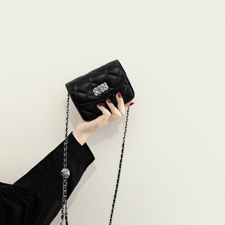 Damen Clutch-Tasche mit elegante Steppung und funkelndem Verschluss Nord Taschen