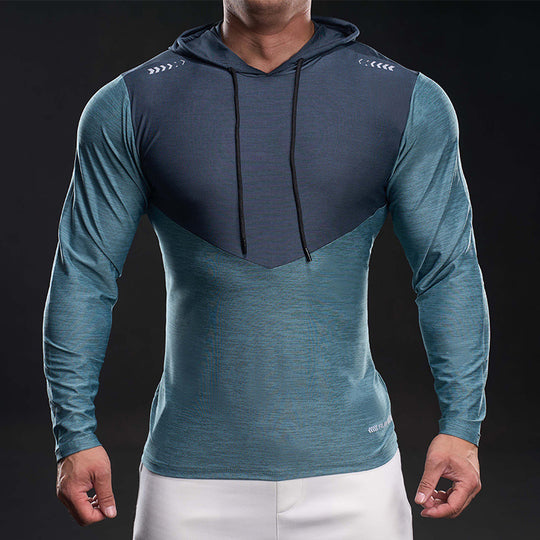 Herren Slim-Fit Trainings-Hoodie mit atmungsaktivem Stretchmaterial Nord Taschen