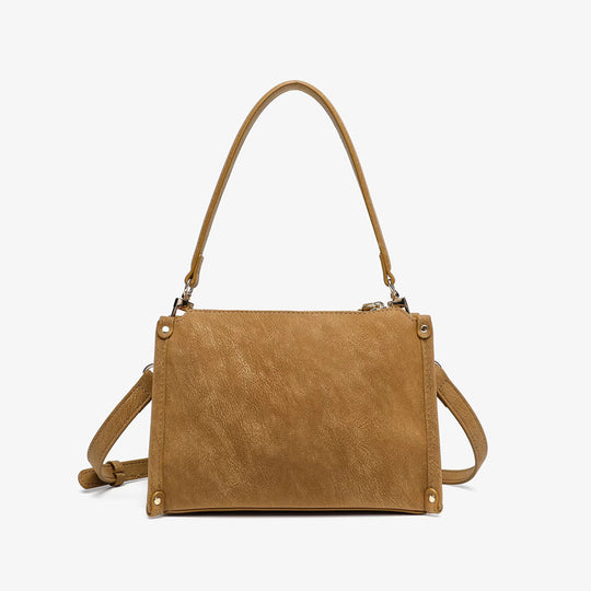 Damen elegante Umhängetasche mit verstellbarem Schulterriemen und goldenen Akzenten Nord Taschen