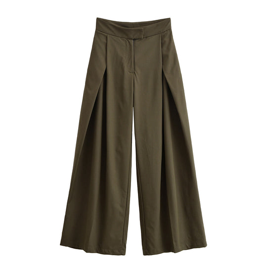 Damen Taillierter Kurztrench mit Bindegürtel und Oversize-Ärmeln Nord Taschen