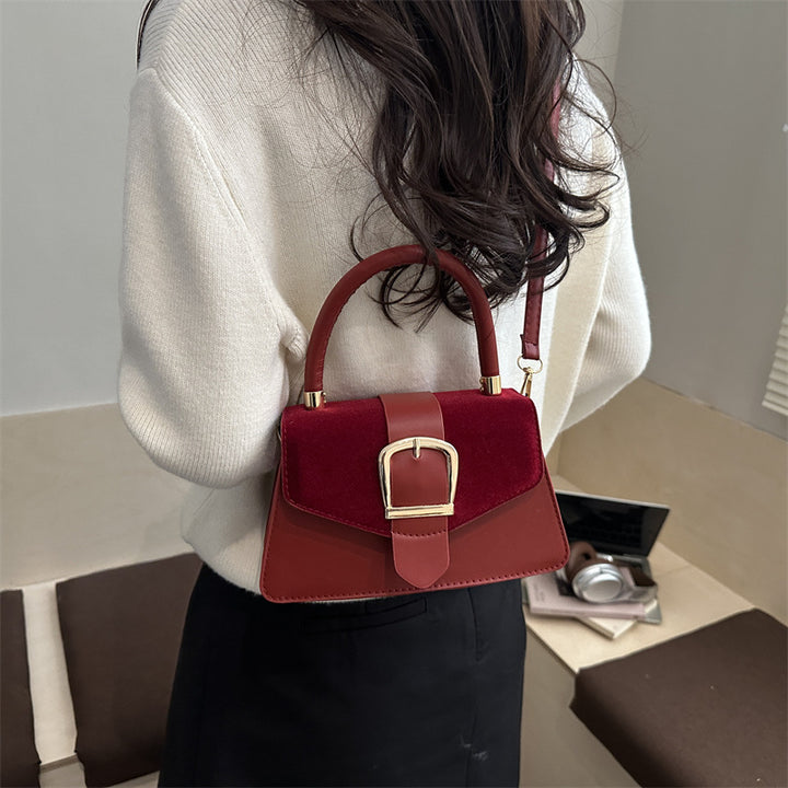 Damen Schultertasche mit eleganter Schnallenverzierung Nord Taschen