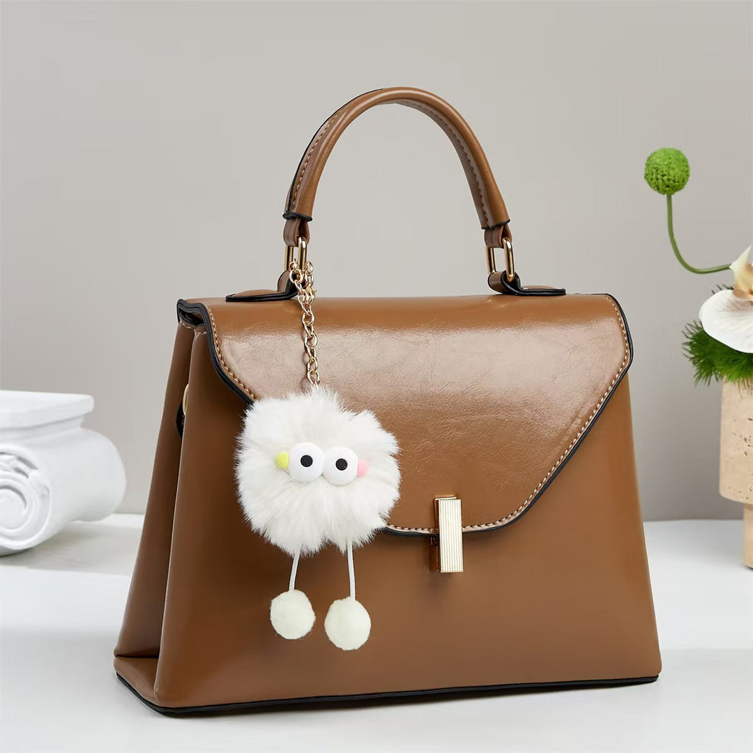 Damen elegante Handtasche mit abnehmbarem Dekor Nord Taschen
