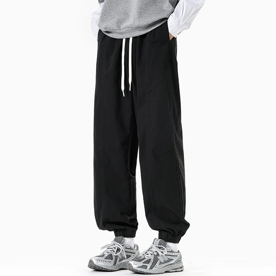 Herren Oversized Utility-Jogginghose aus robustem Baumwollmix mit Kordelbund, seitlichen Cargo‑Taschen & gerippten Bündchen Nord Taschen