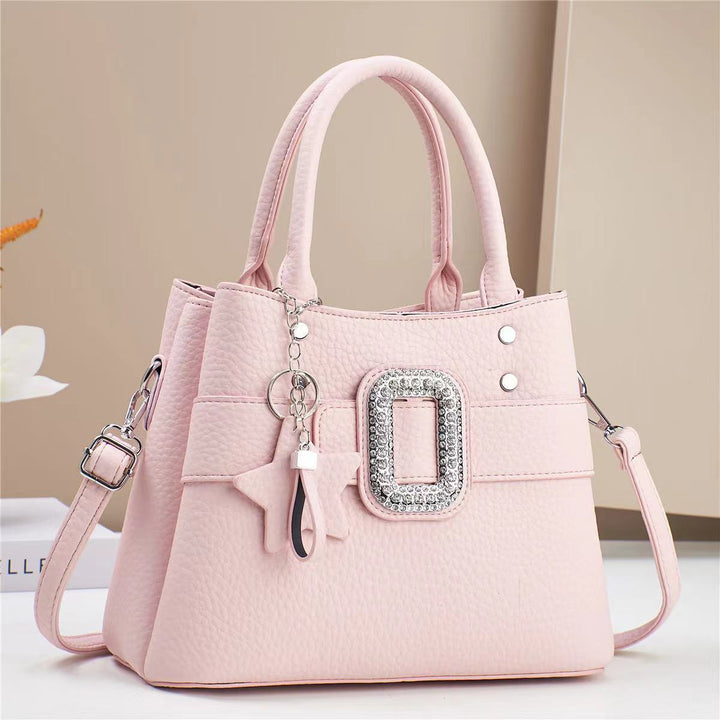 Damen Designer-Umhängetasche mit trendy Schmuckdetails und abnehmbarem Schulterriemen Nord Taschen