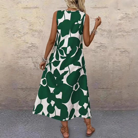 Damen Maxikleid mit floralem Muster