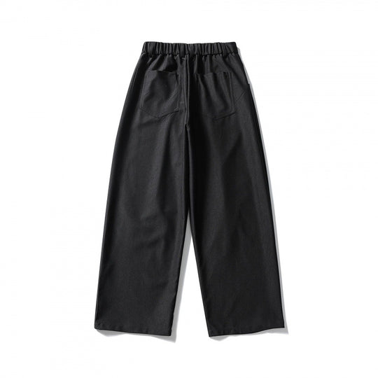 Damen Hochtaillierte Culotte‑Hose mit elastischem Rückenteil, soften Twill und dekorativen Vorderfalten Nord Taschen