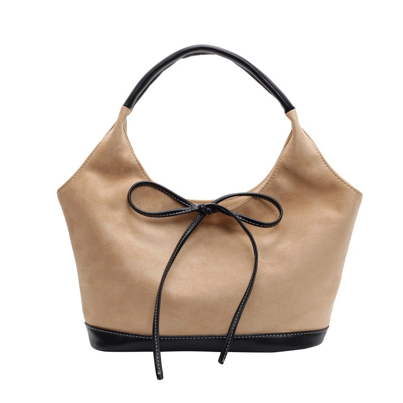 Damen elegante Schultertasche mit verspieltem Schleifendetail Nord Taschen