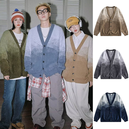 Damen Gemütliche Strickjacke mit Knopfleiste und V-Ausschnitt Nord Taschen