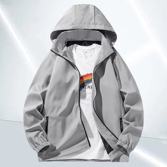 Unisex Minimalistische Softshell-Hoodie mit wasserabweisender Beschichtung, Kapuze & verdeckten Reißverschlusstaschen Nord Taschen