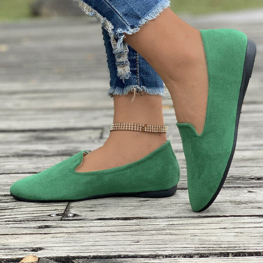 Damen Bequeme Mokassins aus sanftem Wildleder
