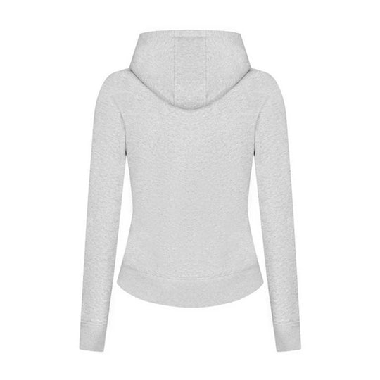 Damen Kapuzen-Sweatjacke mit markantem Zierreißverschluss und Kängurutasche Nord Taschen