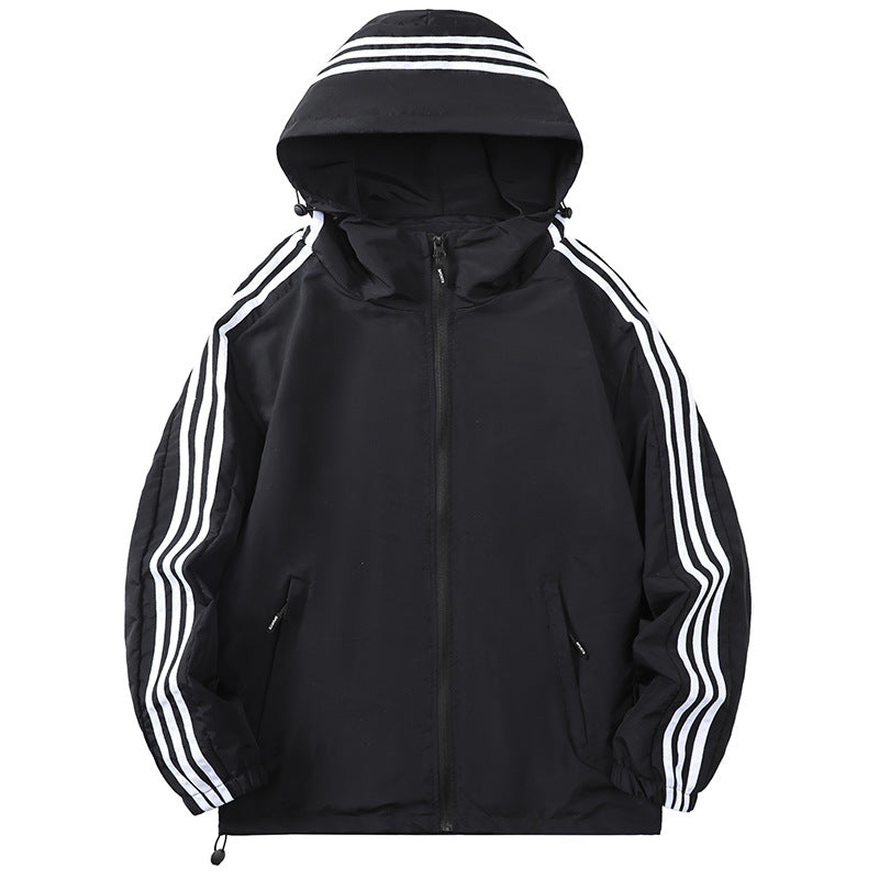 Herren Sportliche Übergangsjacke mit Kapuze und reflektierenden Akzenten Nord Taschen