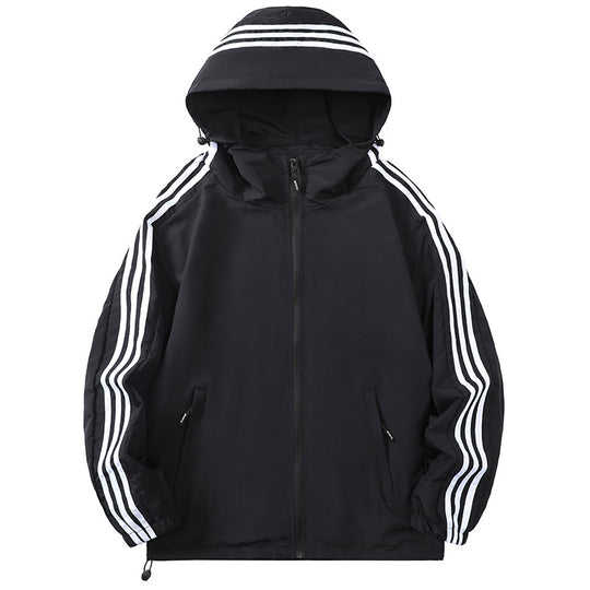 Herren Sportliche Übergangsjacke mit Kapuze und reflektierenden Akzenten Nord Taschen