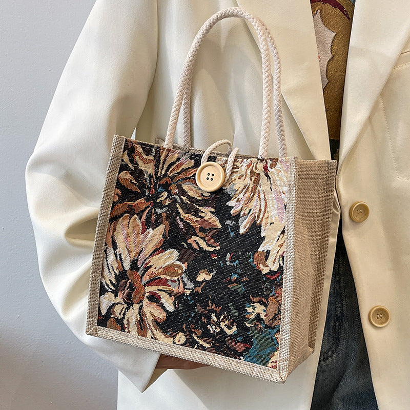 Damen elegante und handgefertigte Baumwolltasche Nord Taschen