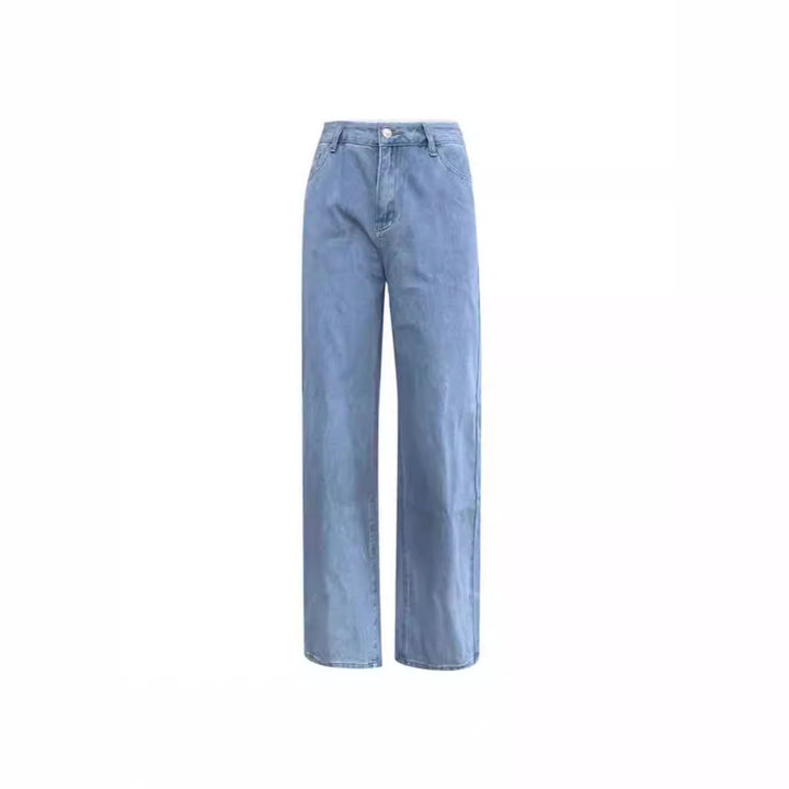 Damen relaxed-fit Baggy-Jeans mit hoher Taille und tiefem Schritt Nord Taschen